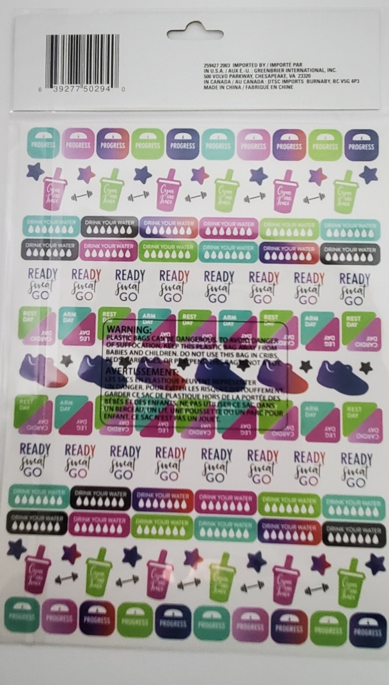 Colorful Planner Sticker Sheets - Bright Multicolor 9 Packs 300 Each Sticker - Picture 9 of 16